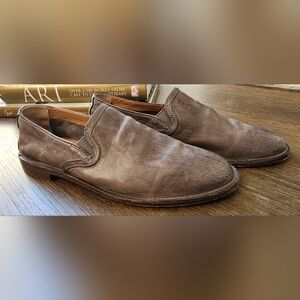 Trask Women's Grey Leather Loafers